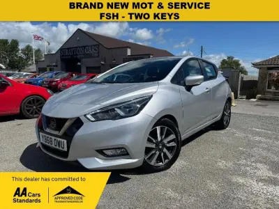 Used Nissan Micra Acenta 90 HP (66 kW) 2018 Silver Hatchback