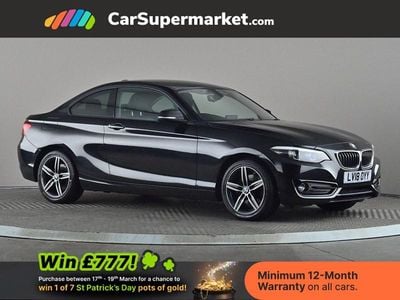 Used BMW 220 Sport Line 2018 Black Coupe