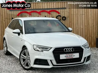 Used Audi A3 Sportback S-Line 150 HP (110 kW) 2017 White Hatchback