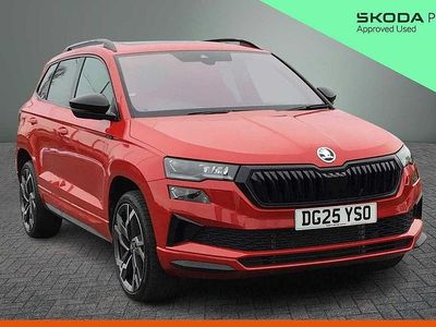 Used Skoda Karoq SportLine 110 HP (80 kW) 2025 Velvet red metallic SUV