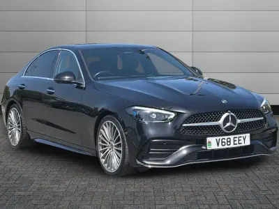 Used Mercedes C220 AMG line 217 HP (159 kW) 2022 Black Sedan