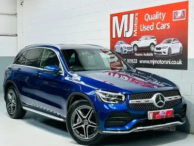 Used Mercedes GLC220 AMG line 191 HP (140 kW) 2019 Blue SUV