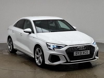 Used Audi A3 S-Line 110 HP (80 kW) 2021 White Sedan