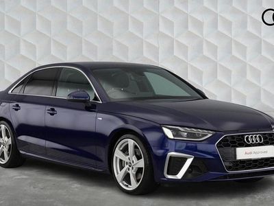 Used Audi A4 S-Line 200 HP (147 kW) 2021 Blue Sedan