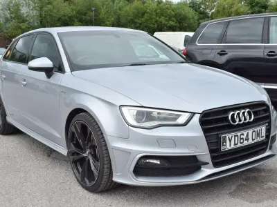 Used Audi A3 S-Line 184 HP (135 kW) 2014 Silver Hatchback