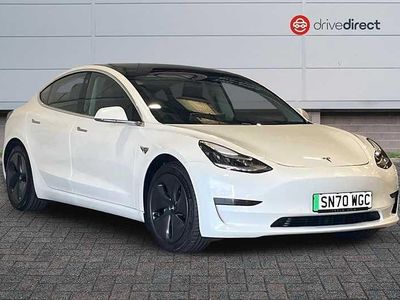 Used Tesla Model 3 Standard Range 239 kW (325 HP) 2020 White Sedan