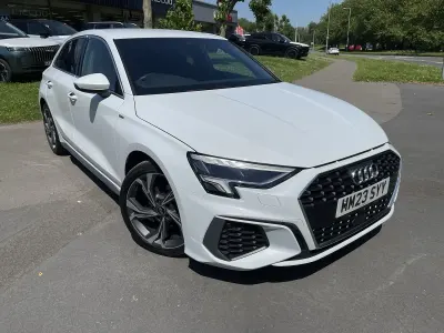Used Audi A3 S-Line 110 HP (80 kW) 2023 White Sedan