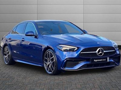 Spectral blue Used 2022 Mercedes C300 AMG Line Premium Plus Sedan | £33,500 (Expensive)