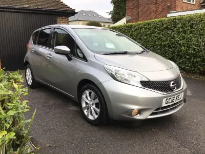 Used Nissan Note Acenta 98 HP (72 kW) 2016 Silver Hatchback