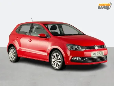 Used VW Polo SE 60 HP (44 kW) 2015 Red Hatchback