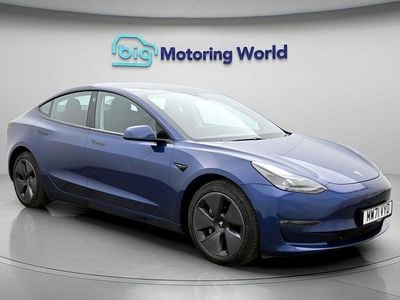 Used Tesla Model 3 Long Range AWD 366 kW (498 HP) 2021 Blue Sedan