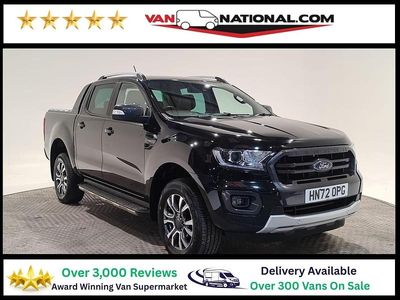 Black Used 2022 Ford Ranger Wildtrack Pickup | £18,990 (Good price)