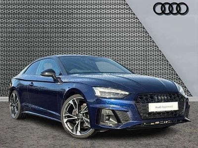 Used Audi A5 Black Edition 147 HP (108 kW) 2022 Blue Coupe