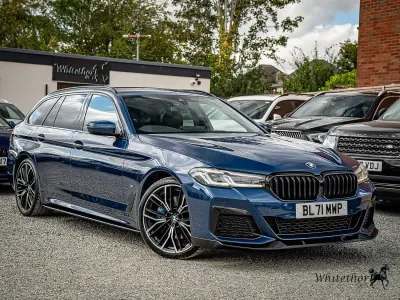 Used BMW 520 M Sport 2021 Blue Sedan