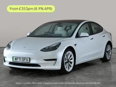 Begagnad Tesla Model 3 Long Range AWD 366 kW (498 HK) 2021 Vit Sedan
