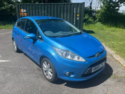Used Ford Fiesta Zetec 94 HP (69 kW) 2009 Blue Hatchback