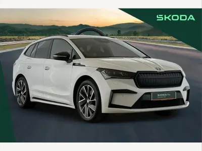 Used Skoda Enyaq iV SportLine 194 kW (265 HP) 2023 White SUV
