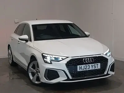 Used Audi A3 S-Line 150 HP (110 kW) 2023 White Sedan