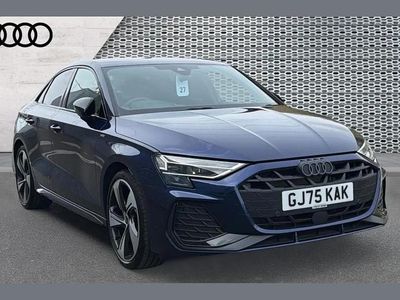 Used Audi A3 Black Edition 147 HP (108 kW) 2025 Blue Sedan