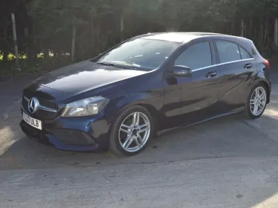 Used Mercedes A200 AMG line 2017 Blue Hatchback