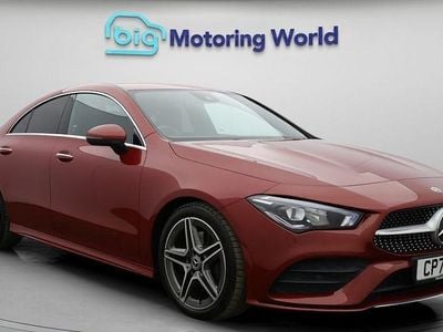 Begagnad Mercedes CLA200 AMG line 163 HK (119 kW) 2021 Röd Sportkupé