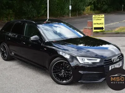 Used Audi A4 Black Edition 150 HP (110 kW) 2017 Black Estate