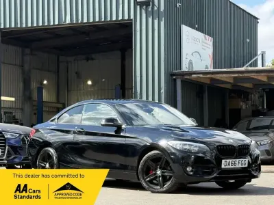 Used BMW 218 Sport Line 136 HP (100 kW) 2016 Black Coupe