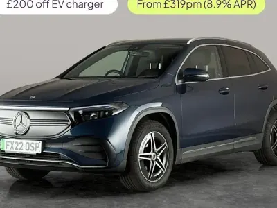 Used Mercedes EQA250 AMG line 139 kW (190 HP) 2022 Blue SUV