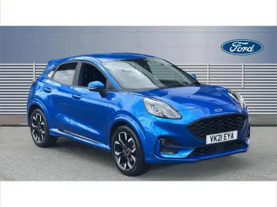 Używany Ford Puma ST-Line X 125 KM (91 kW) 2021 Niebieski SUV