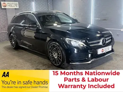 Używany Mercedes C220 AMG line 170 KM (125 kW) 2016 Czarny Kombi