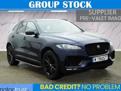 Begagnad Jaguar F-Pace S 300 HK (220 kW) 2019 Blå SUV