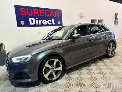Used Audi A3 S-Line 150 HP (110 kW) 2018 Grey Sedan