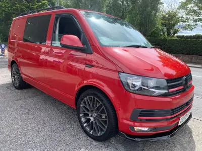 Used VW T6.1 Highline 150 HP (110 kW) 2019 Red Van