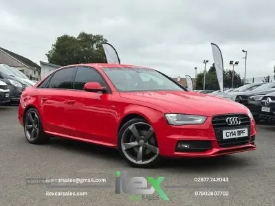 Used Audi A4 Black Edition 150 HP (110 kW) 2014 Red Sedan
