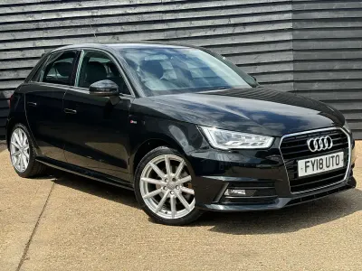 Used Audi A1 Sportback S-Line 2018 Black Hatchback