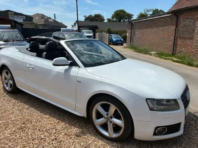 Used Audi A5 Cabriolet S-Line 167 HP (122 kW) 2011 White Cabriolet