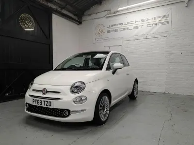 Used Fiat 500 Lounge 69 HP (50 kW) 2018 White Hatchback