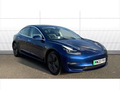 Used Tesla Model 3 Long Range AWD 366 kW (498 HP) 2020 Blue Sedan