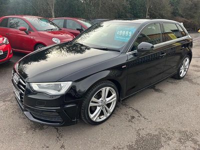 Used Audi A3 Sportback S-Line 2014 Black Hatchback