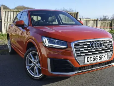 Used Audi Q2 S-Line 116 HP (85 kW) 2017 Orange SUV