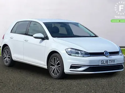 Used VW Golf VII SE 125 HP (91 kW) 2018 White Hatchback