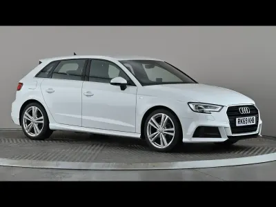 Used Audi A3 S-Line 2019 White Sedan