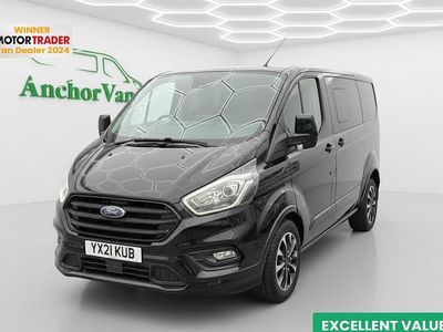 Black Used 2021 Ford Transit Custom Sport Van | £23,498 (A bit pricey)