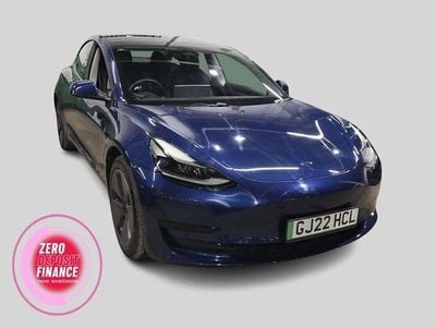 Used Tesla Model 3 Standard Range 366 kW (498 HP) 2022 Blue Sedan