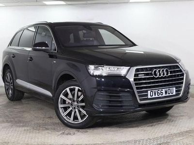 Black Used 2016 Audi Q7 S-Line SUV | £17,495 (Expensive)