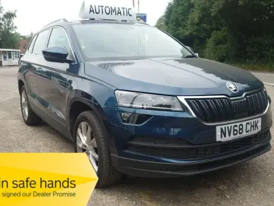 Used Skoda Karoq SE L 115 HP (84 kW) 2018 Blue SUV