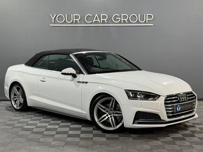 Used Audi A5 Cabriolet S-Line 190 HP (139 kW) 2019 White Cabriolet