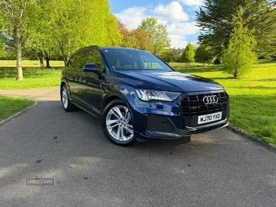 Usado Audi Q7 S-Line 286 CV (210 kW) 2020 Azul SUV