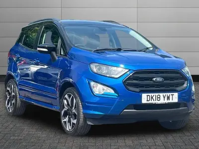 Used Ford Ecosport ST-Line 123 HP (90 kW) 2018 Lightning blue SUV