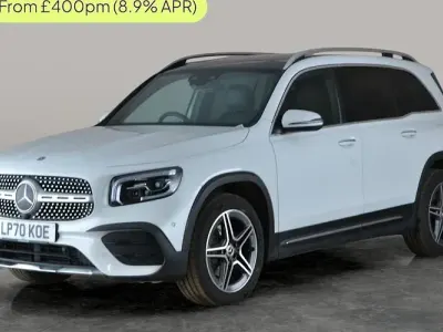 Second-hand Mercedes GLB200 AMG Line Premium Plus 163 CP (119 kW) 2021 Alb SUV